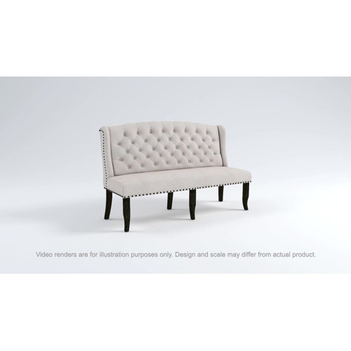 Yarmouth upholstered wood bench discount